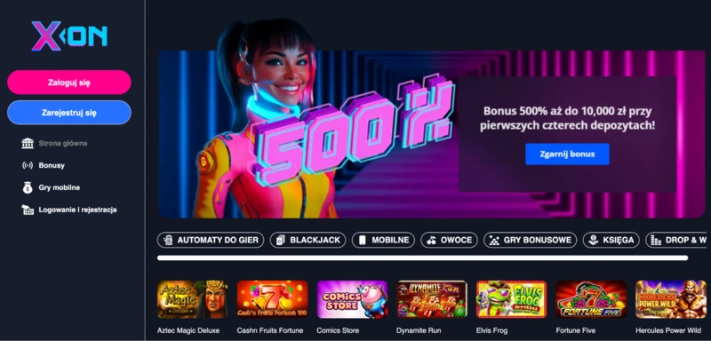 Xon Bet Homepage
